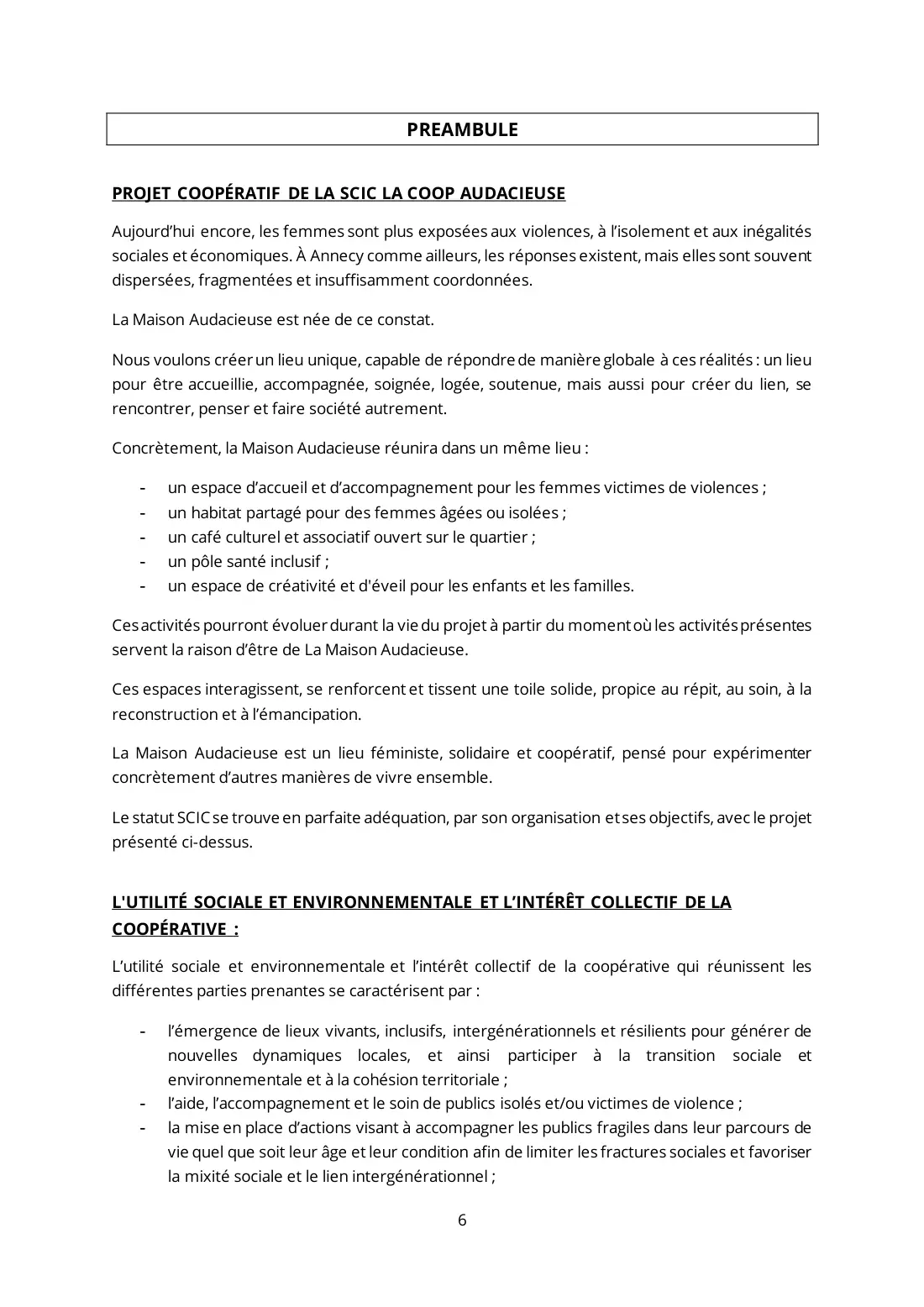 Statuts de La Coop Audacieuse, page 6 sur 44