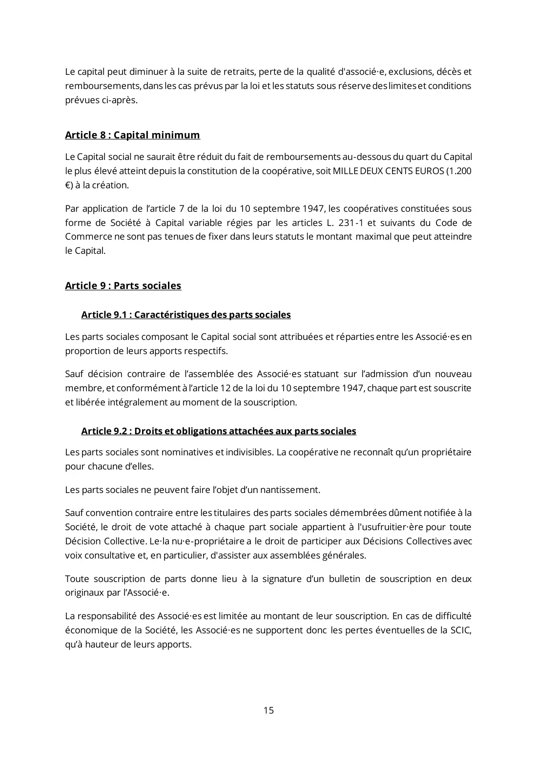 Statuts de La Coop Audacieuse, page 15 sur 44