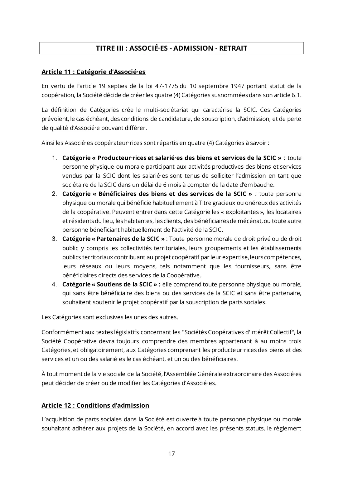 Statuts de La Coop Audacieuse, page 17 sur 44