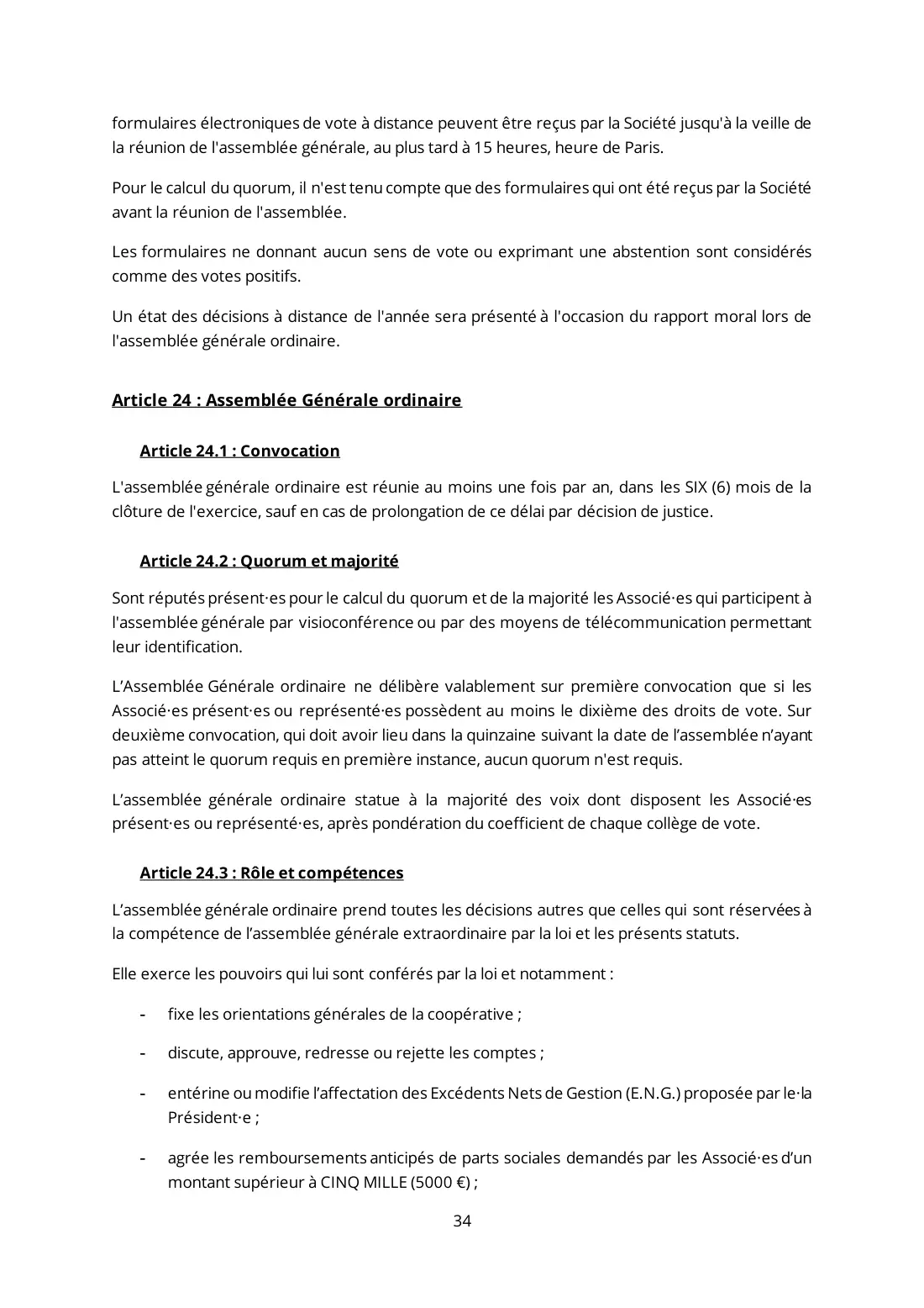 Statuts de La Coop Audacieuse, page 34 sur 44