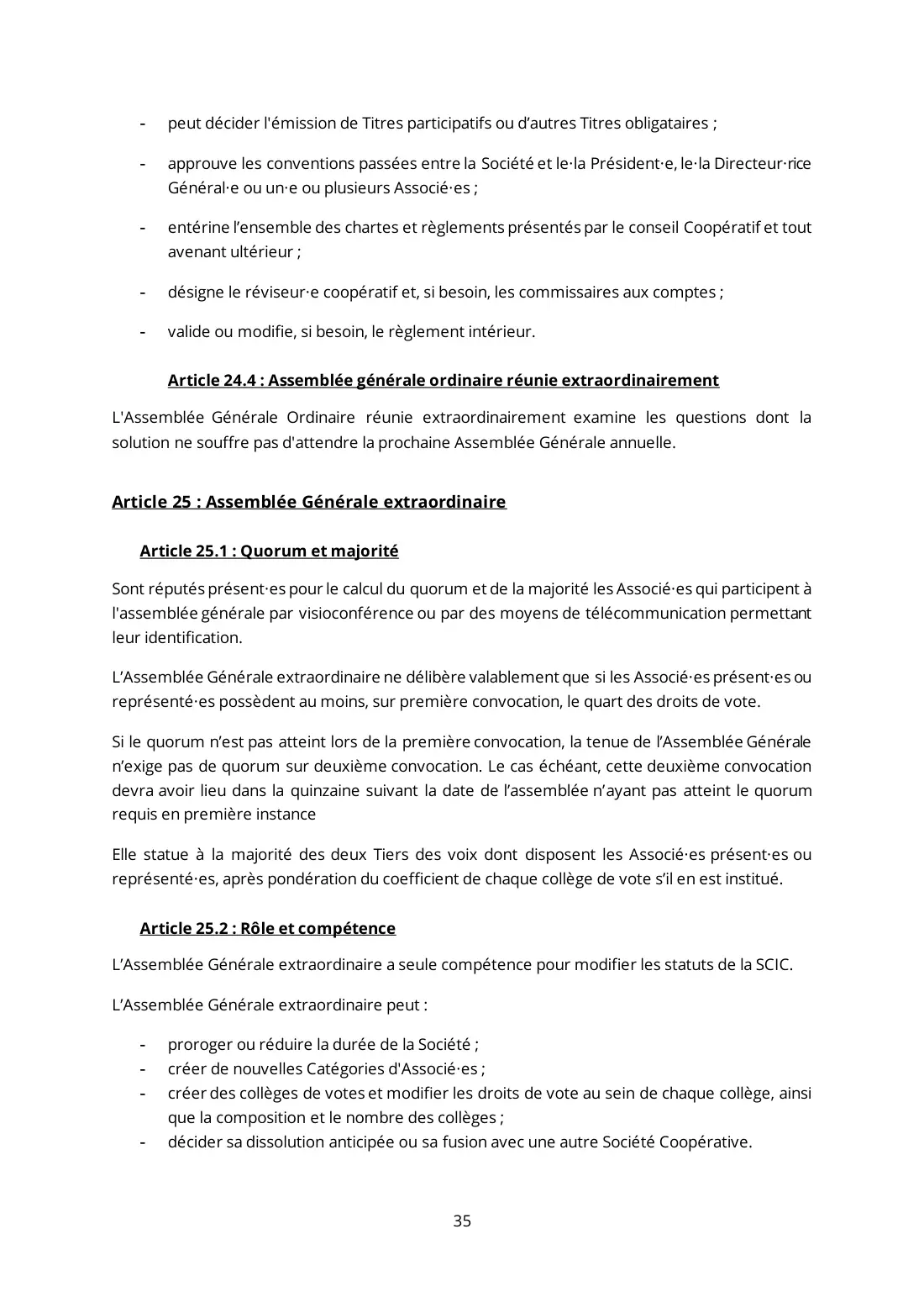 Statuts de La Coop Audacieuse, page 35 sur 44