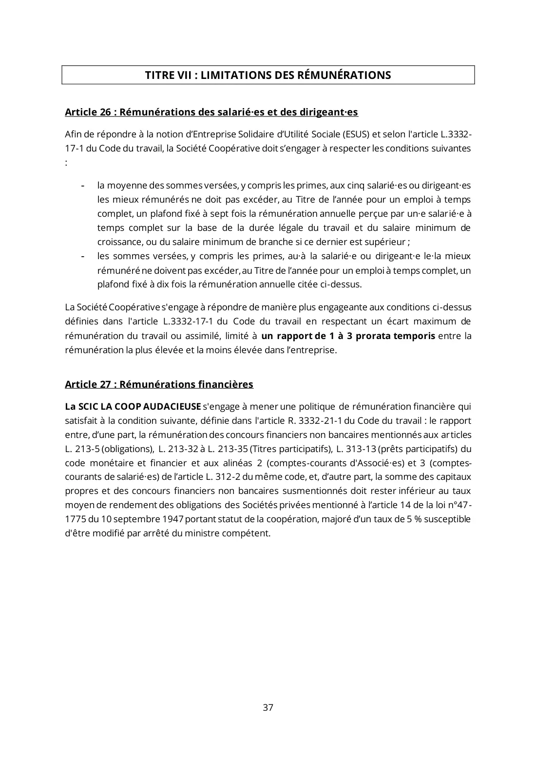 Statuts de La Coop Audacieuse, page 37 sur 44