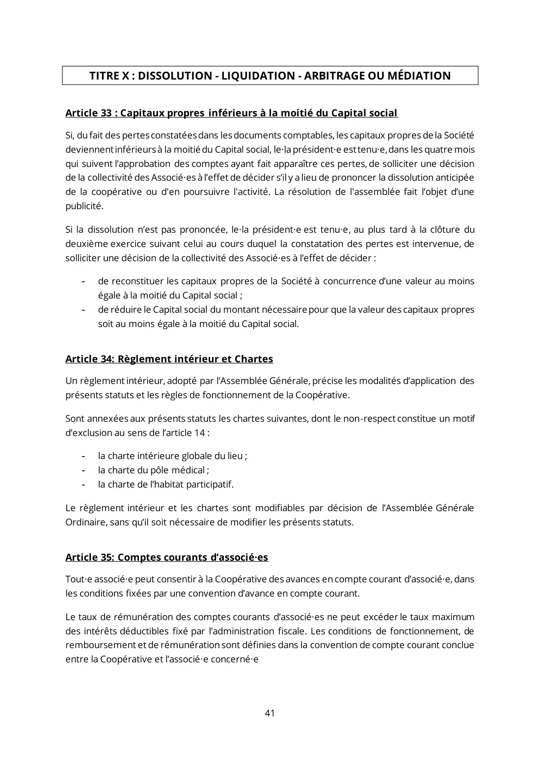 Statuts de La Coop Audacieuse, page 41 sur 44